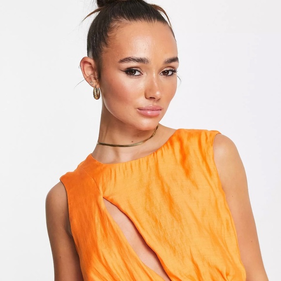 ASOS drape back midi dress - Picture 4 of 4